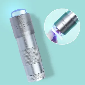 0.6W Professional Gel Polish Portable Mini Led Light Nail Dryer Lamp - Sliver