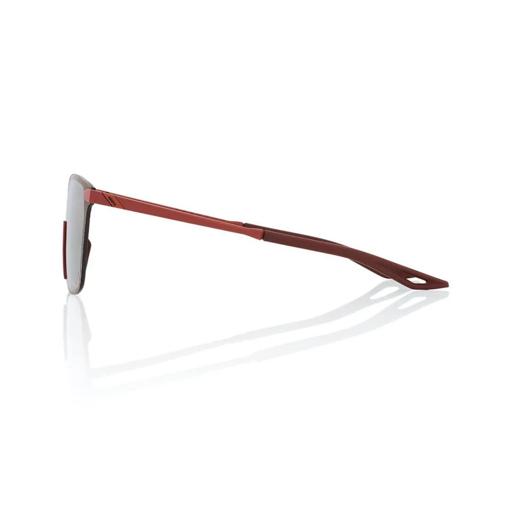 100% Legere Square - Soft Tact Crimson - HiPer Silver Lens