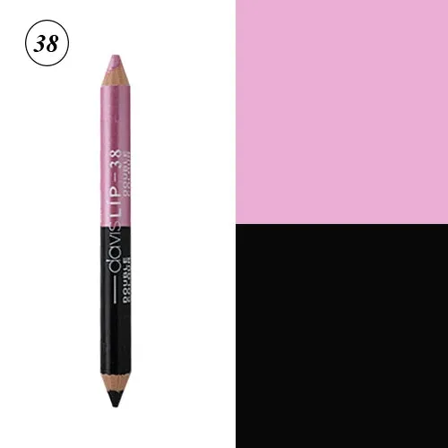 12 Colors Highlighter Glitter Eyeshadow Eyeliner Pen makeup durable Waterproof  sweatproof Double-Ended Eyes Pencil Makeup