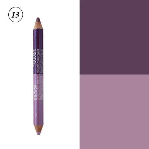 12 Colors Highlighter Glitter Eyeshadow Eyeliner Pen makeup durable Waterproof  sweatproof Double-Ended Eyes Pencil Makeup