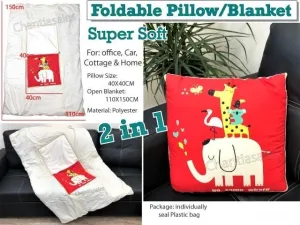 2-In-1 Foldable Pillow Blanket
