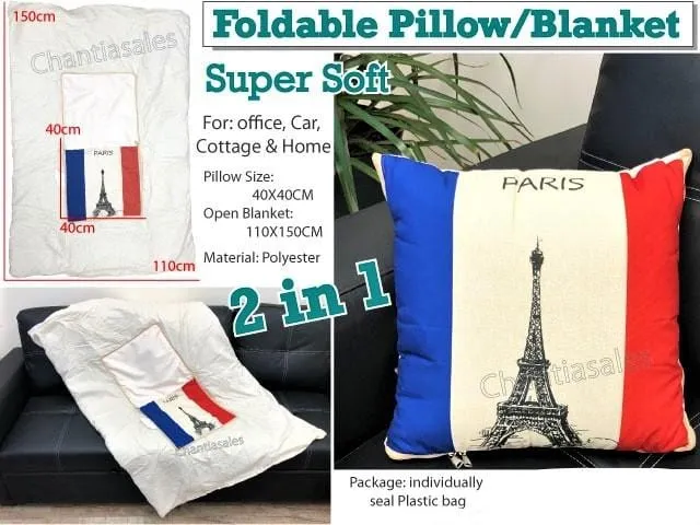 2-In-1 Foldable Pillow Blanket