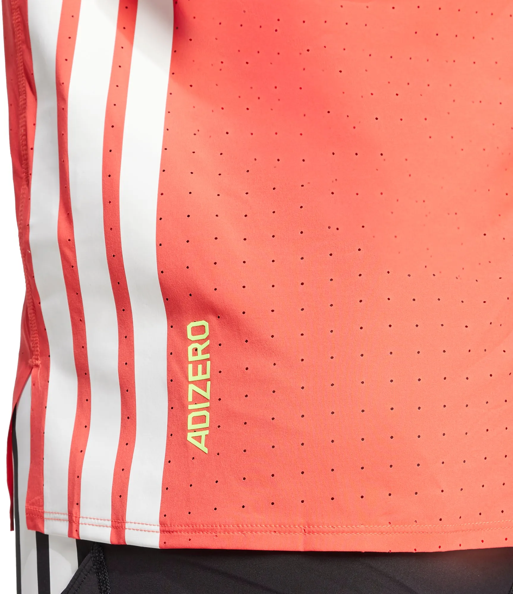 adidas Adizero Short Sleeve Mens Running Top - Red