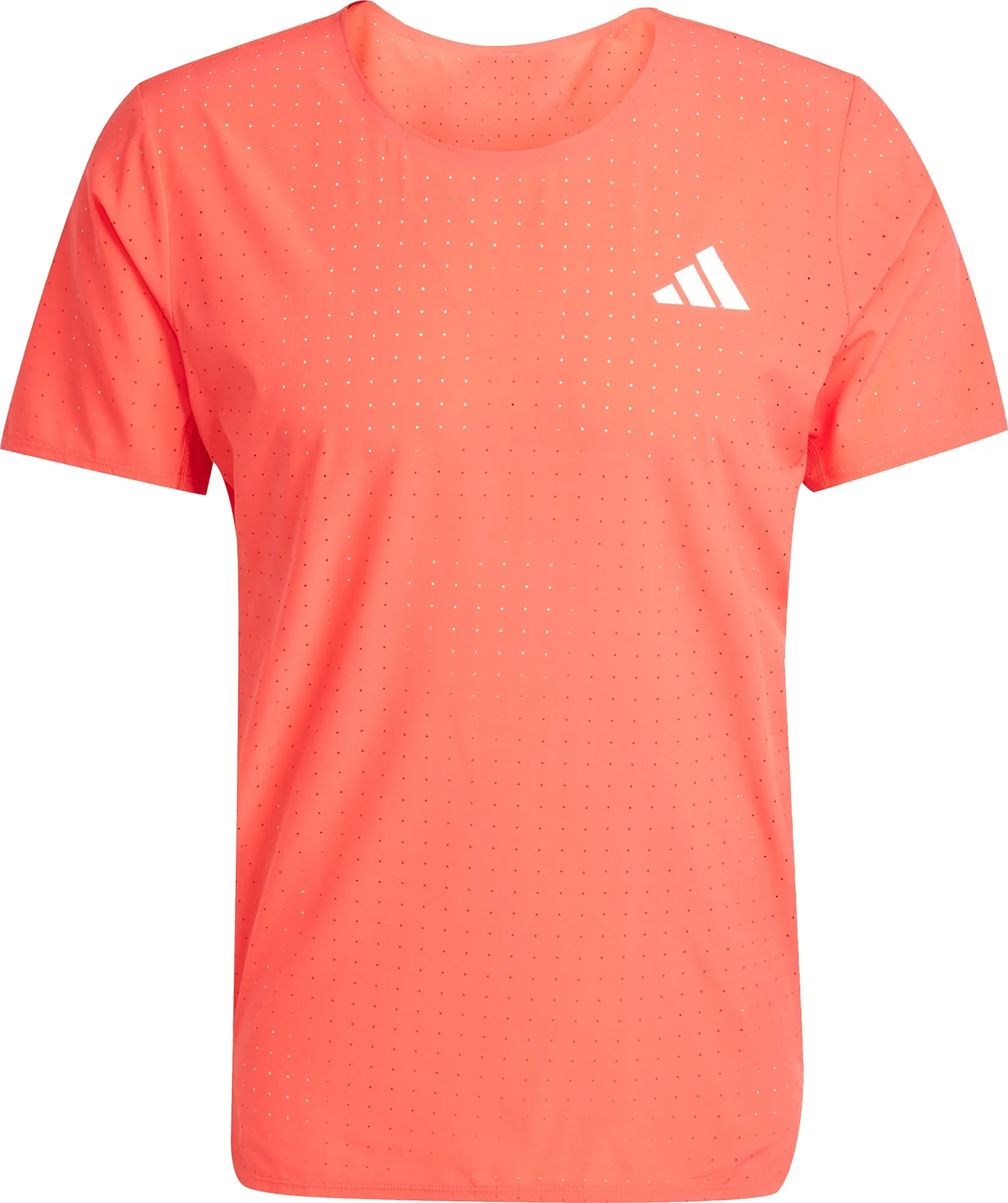 adidas Adizero Short Sleeve Mens Running Top - Red