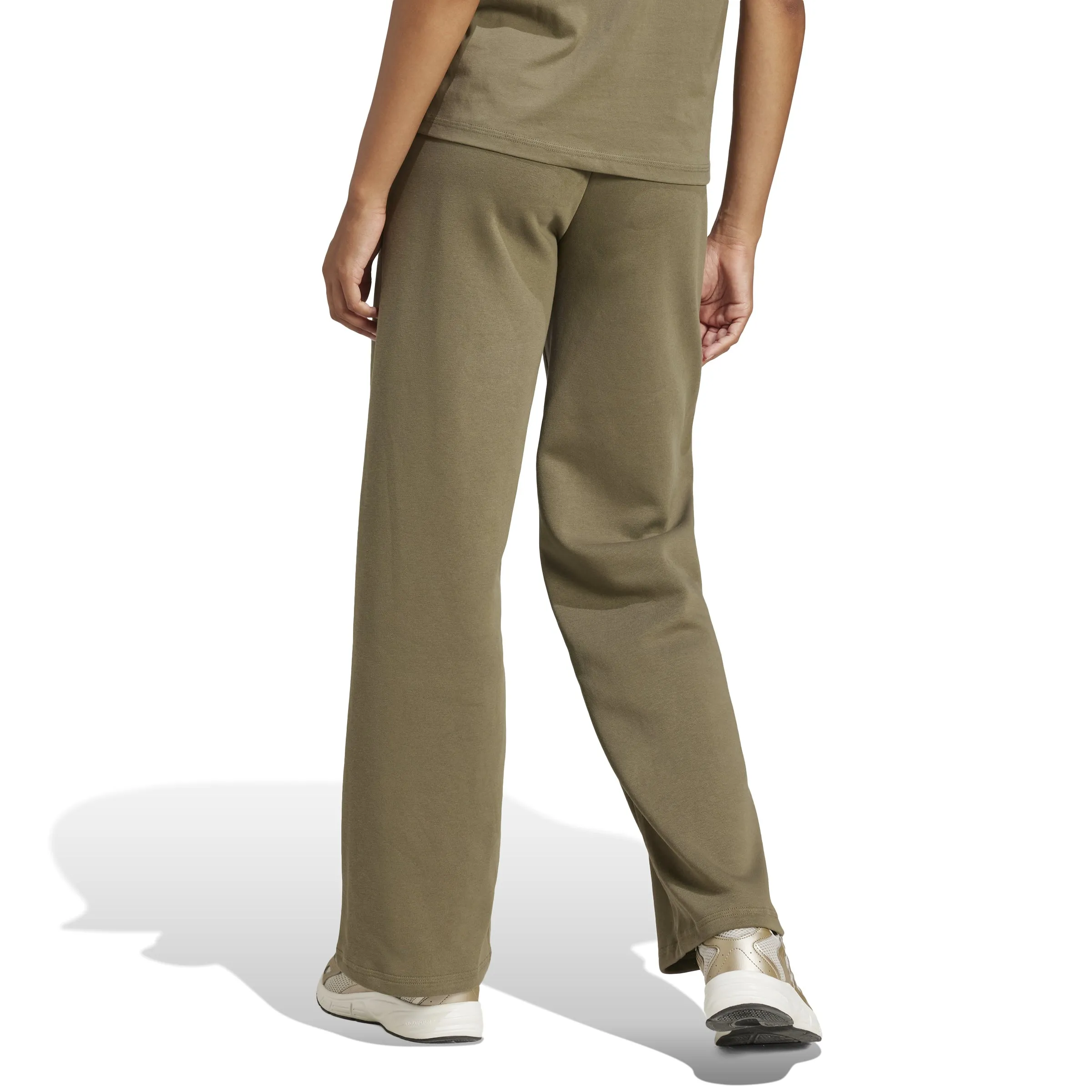 adidas Essentials Small Logo Feel Cozy Open-Hem Womens Joggers