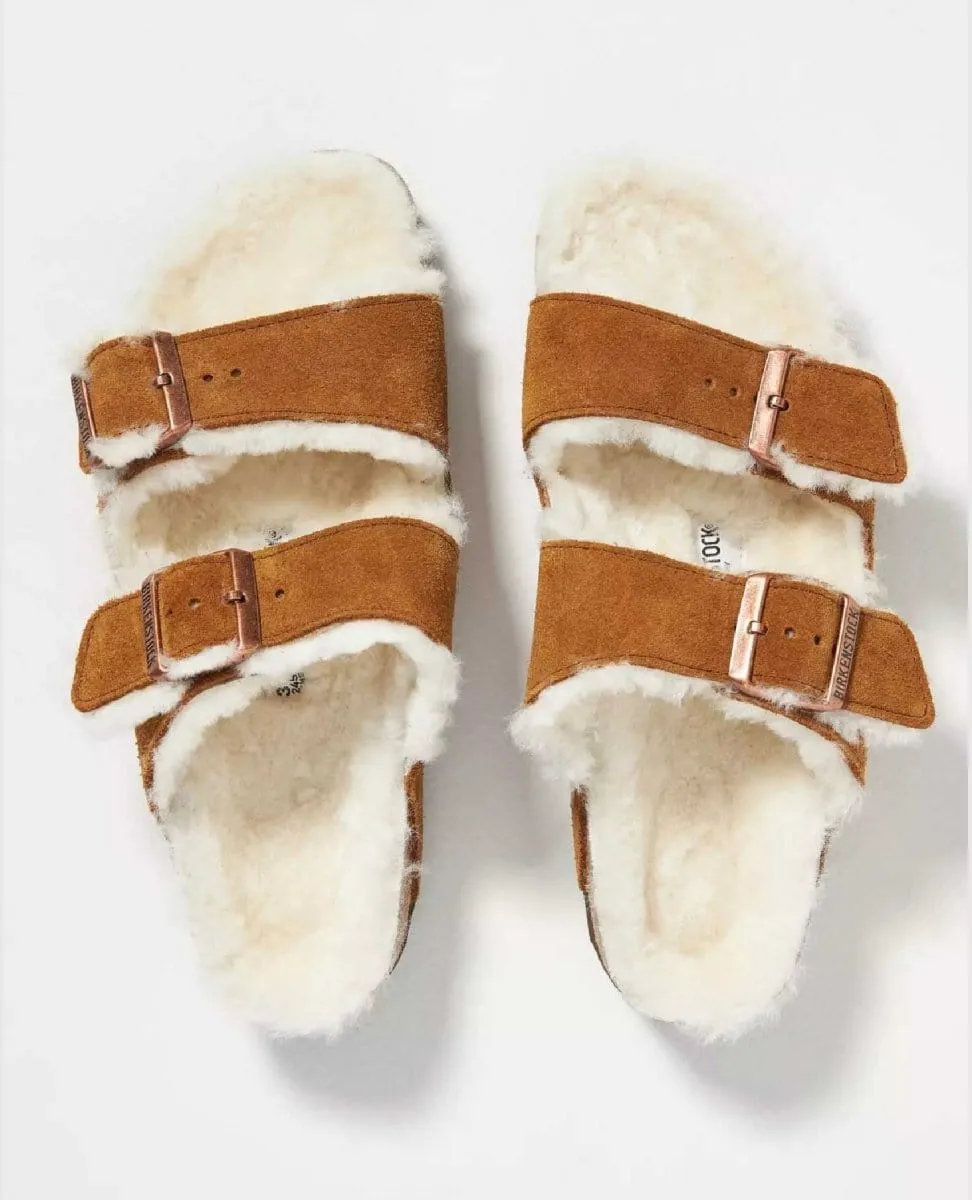 Arizona Cozy Shearling Suede Leather Mink