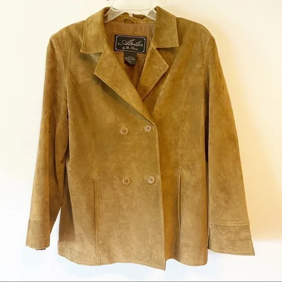 Atelier bt B. thomas womens leather suede jacket