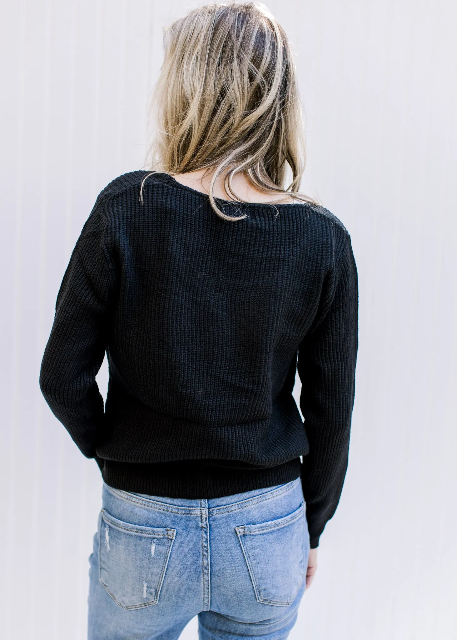 Black Ribbed Top B