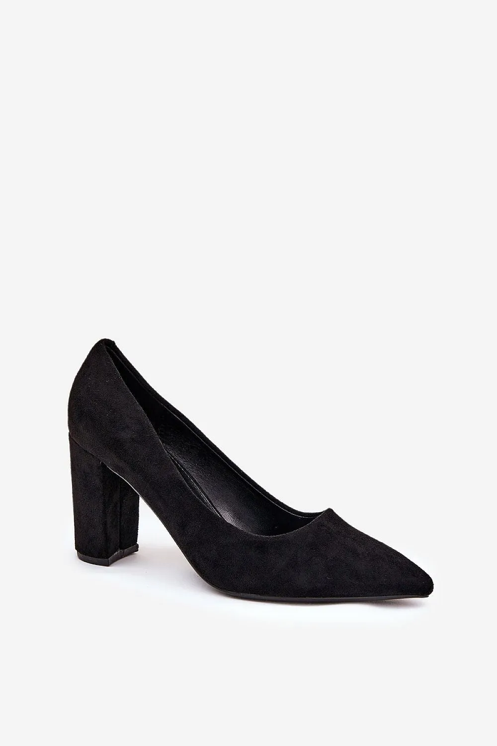 Block heel pumps