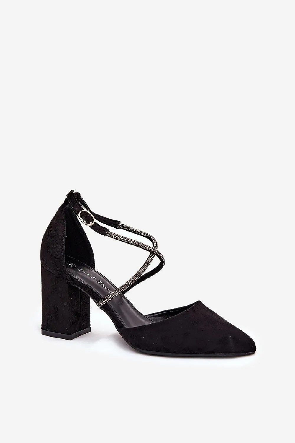 Block heel pumps