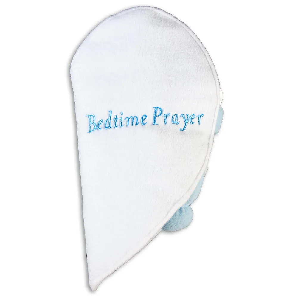 Blue "Bedtime Prayer" Bunting Angel Bunny