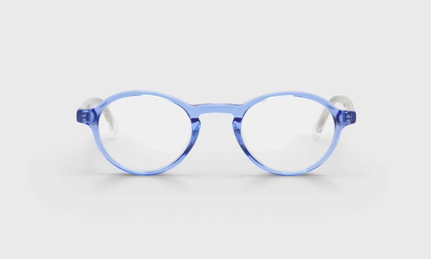 Board Stiff Narrow Color 15 - Light Blue Crystal Front with Crystal Temples