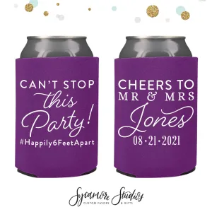 Can't Stop This Party - Wedding Can Cooler #160R