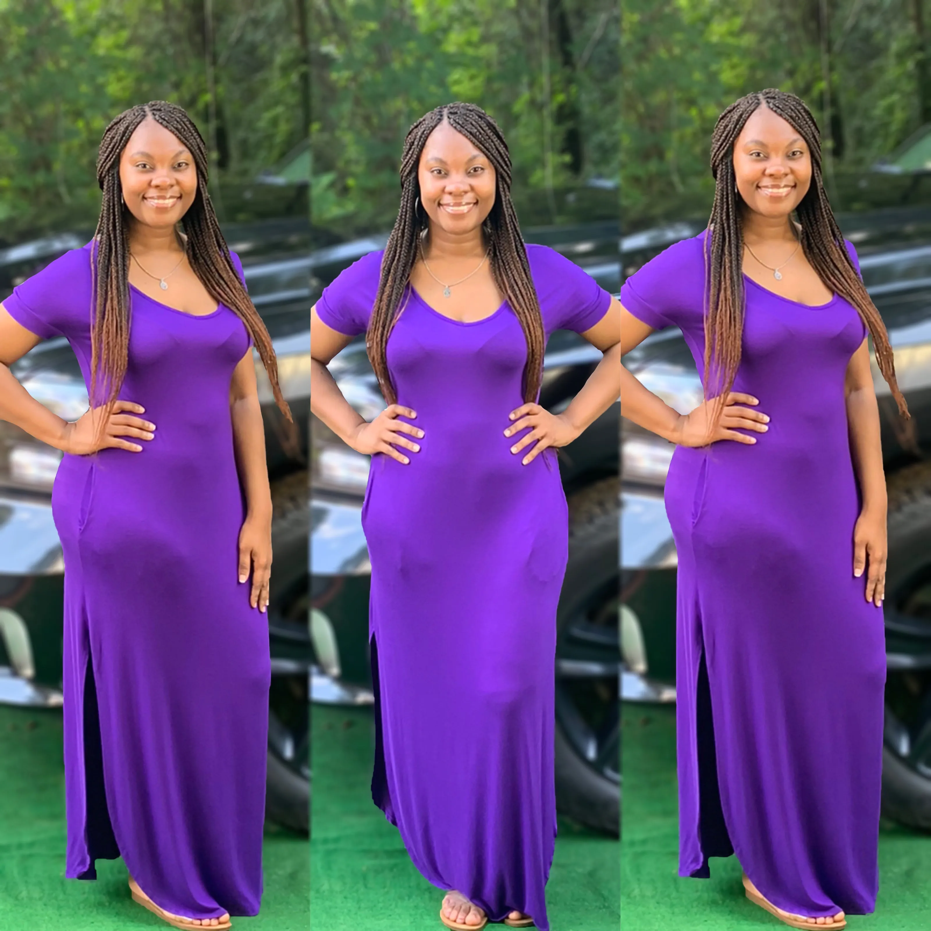 Carrie Maxi Dress (Purple)