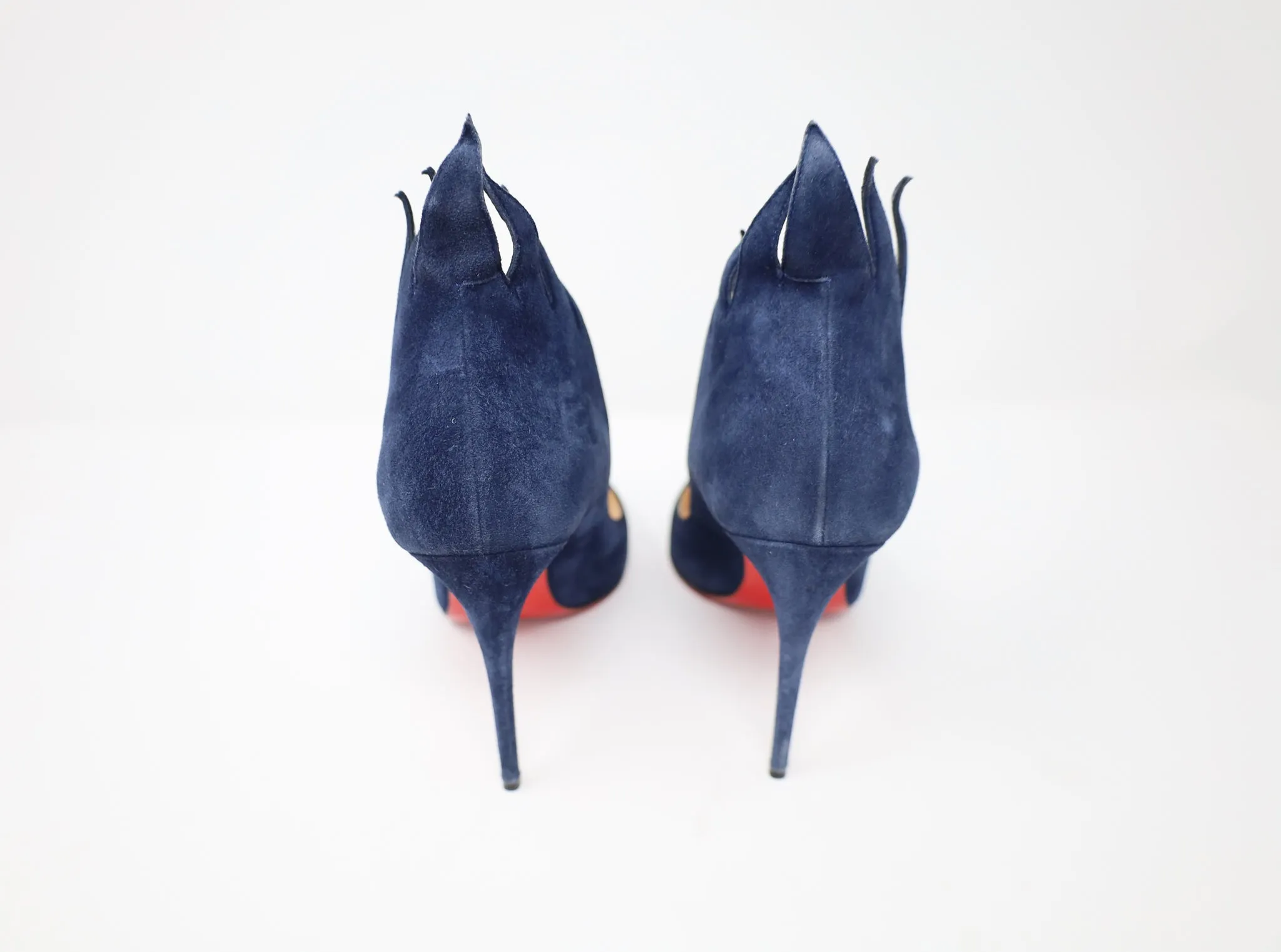 Christian Louboutin Victorina Flame Pumps In Suede