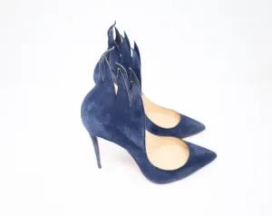 Christian Louboutin Victorina Flame Pumps In Suede