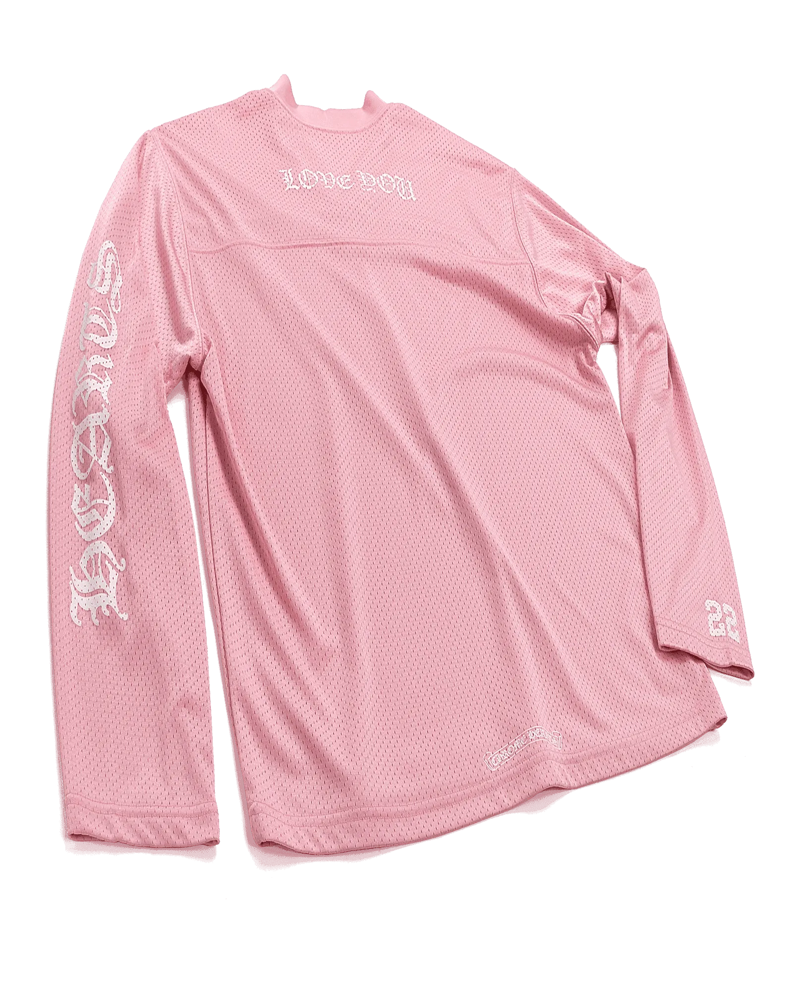 Chrome Hearts Love You Mesh Warm Up Jersey Pink