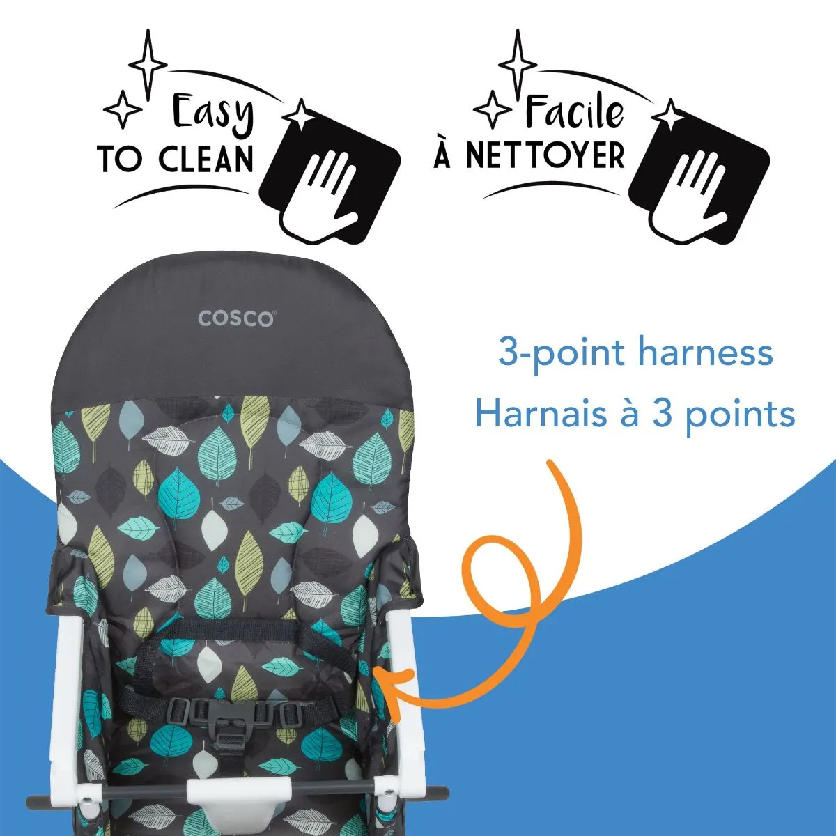 Cosco SimpleFold High Chair - Seedling