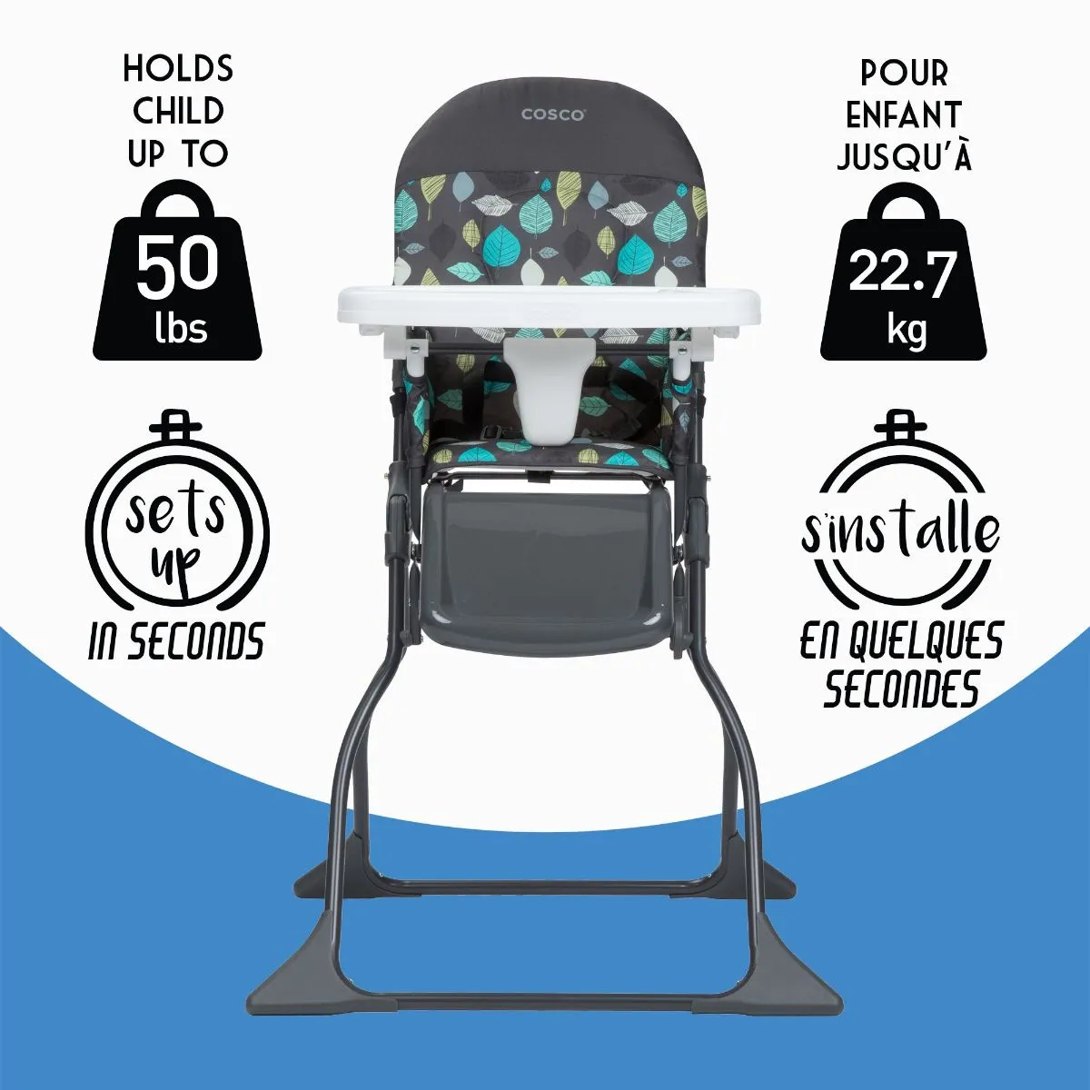 Cosco SimpleFold High Chair - Seedling