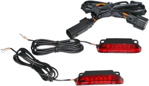 Custom Dynamics CD-LR-10-R LED Saddlebag Rail Light Bars - Red Lens