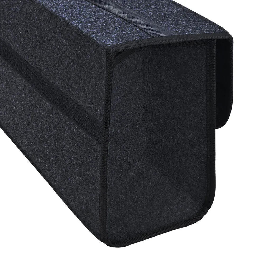 Custom Text For Soft Felt Car Bag Organizer, Compatible with All Cars, Folding Car Storage Box Non Slip Fireproof Car Trunk Organizer LI12990
