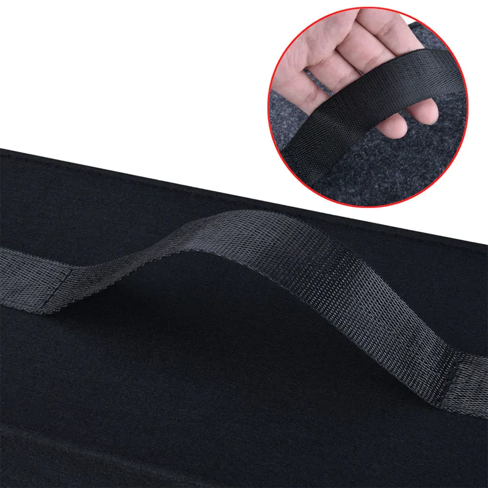 Custom Text For Soft Felt Car Bag Organizer, Compatible with All Cars, Folding Car Storage Box Non Slip Fireproof Car Trunk Organizer LI12990
