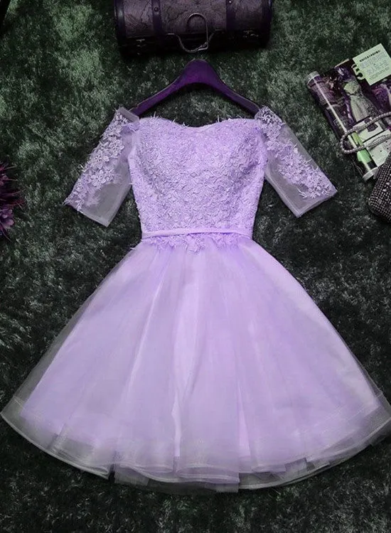 Cute Sweetheart Tulle Short Homecoming Dress, Party Dress