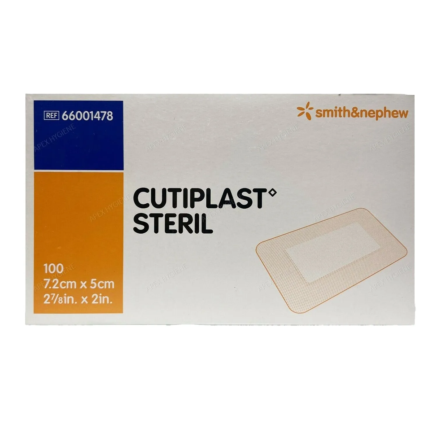 Cutiplast Absorbent Dressing | 7.2 x 5cm | Pack of 100