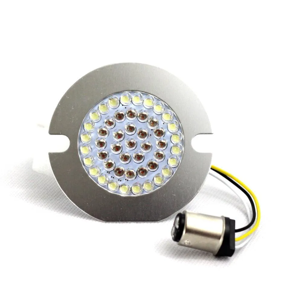 Eagle Lights 3 1/4" Front and Rear LED Turn Signal Kit For Harley Davidson Motorcycles - Generation I / Amber Rear Turn Signals