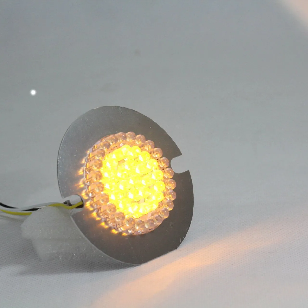 Eagle Lights 3 1/4" Front and Rear LED Turn Signal Kit For Harley Davidson Motorcycles - Generation I / Amber Rear Turn Signals