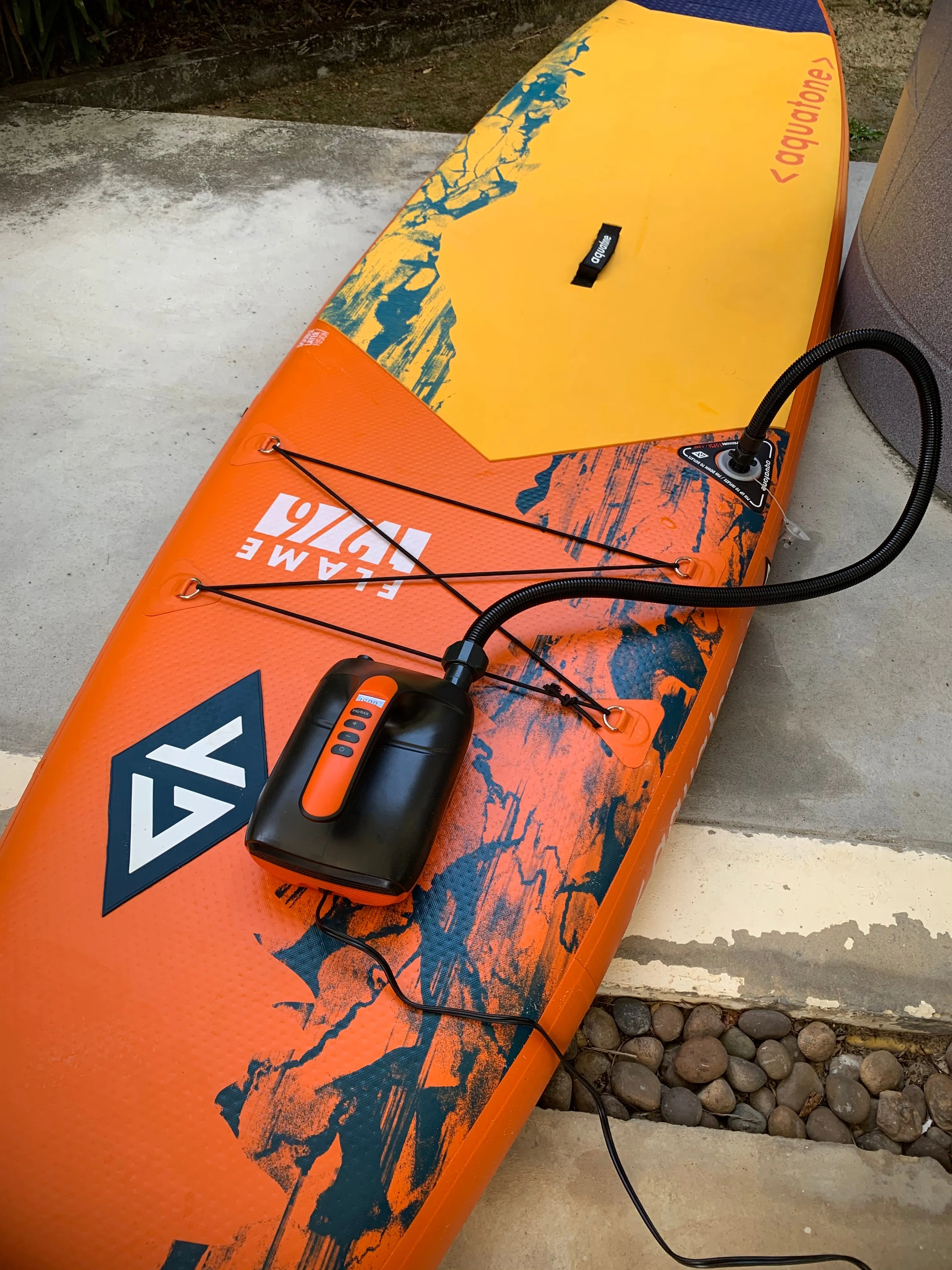 Electric Air Pump for SUP Inflatable Paddle Board 20PSI, SUP Board, Kite, Foil - AUTOMATIC