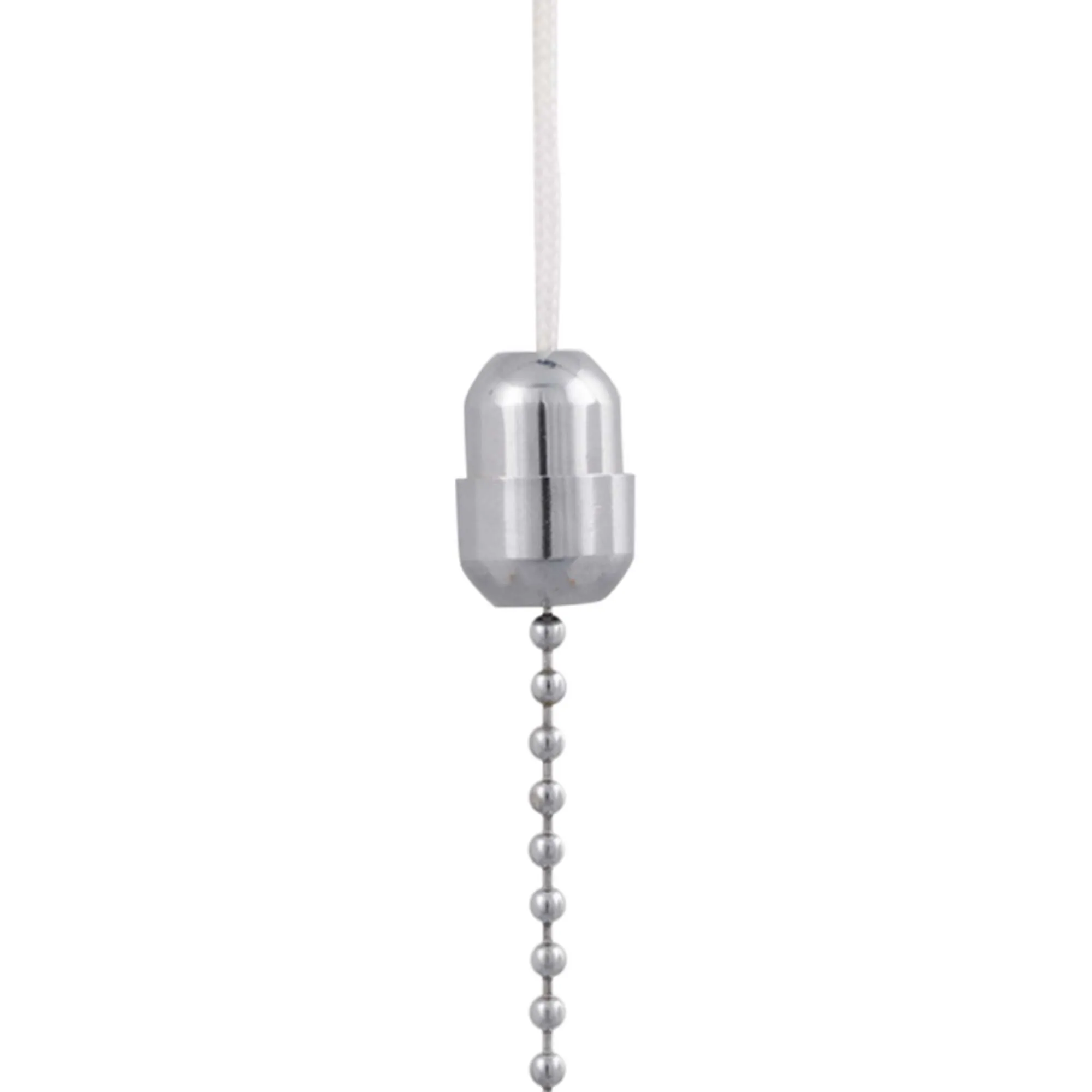 ElekTek Light Pull Chain Chrome Pendant With 80cm Matching Chain Toggle Small Cylinder