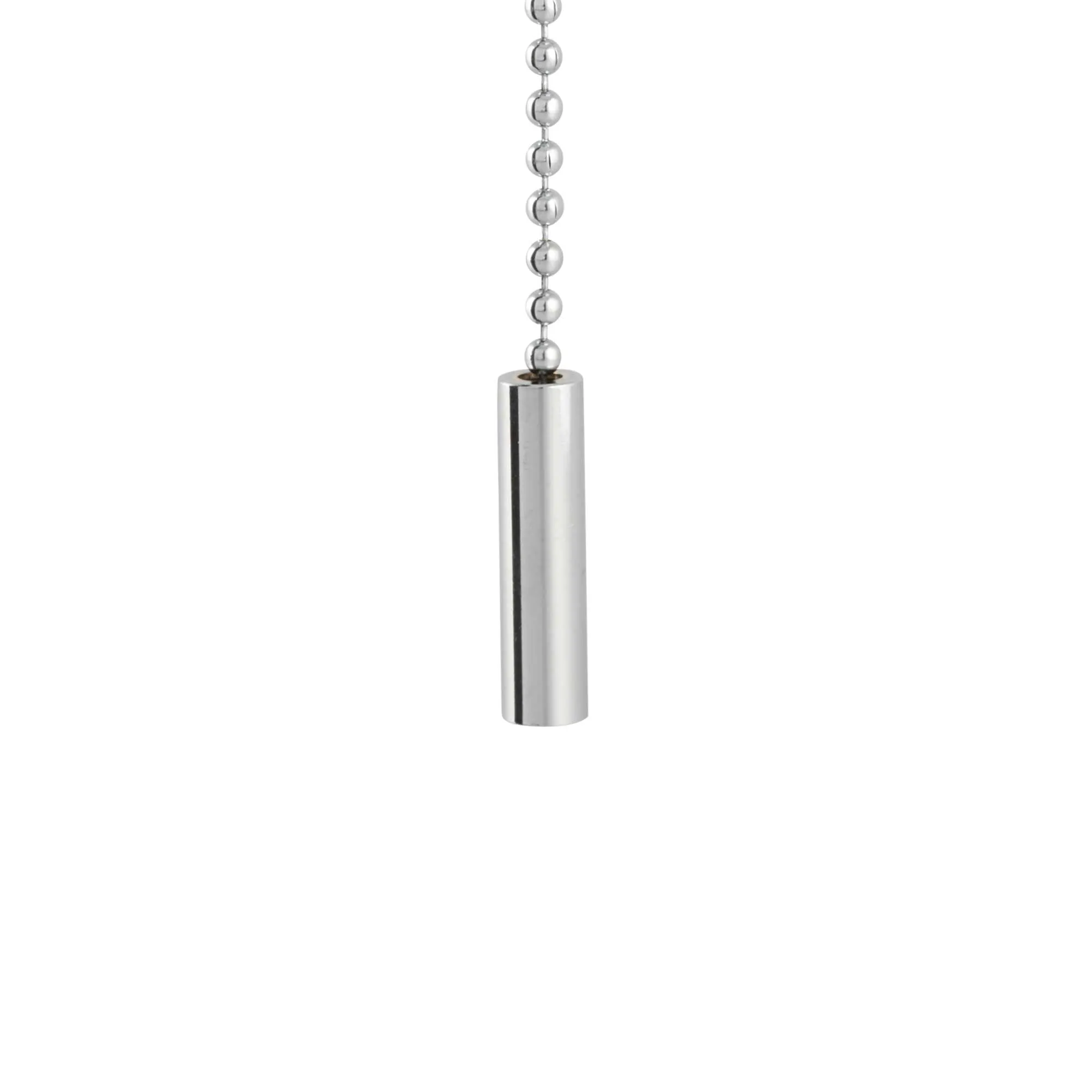 ElekTek Light Pull Chain Chrome Pendant With 80cm Matching Chain Toggle Small Cylinder