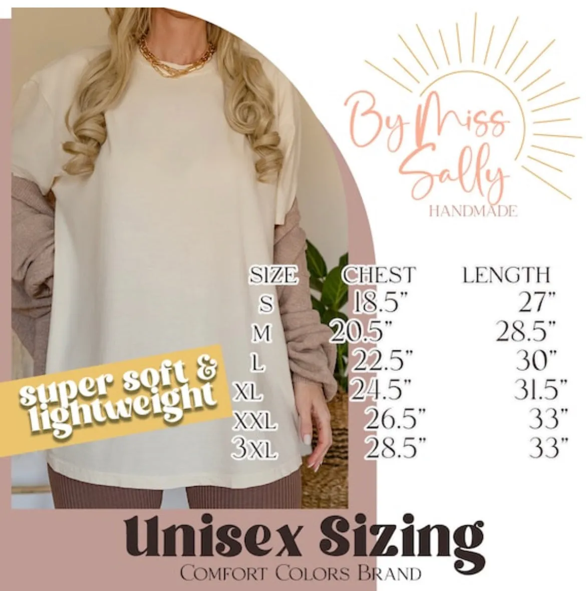 Embroidered Gigi Comfort Colors Tee