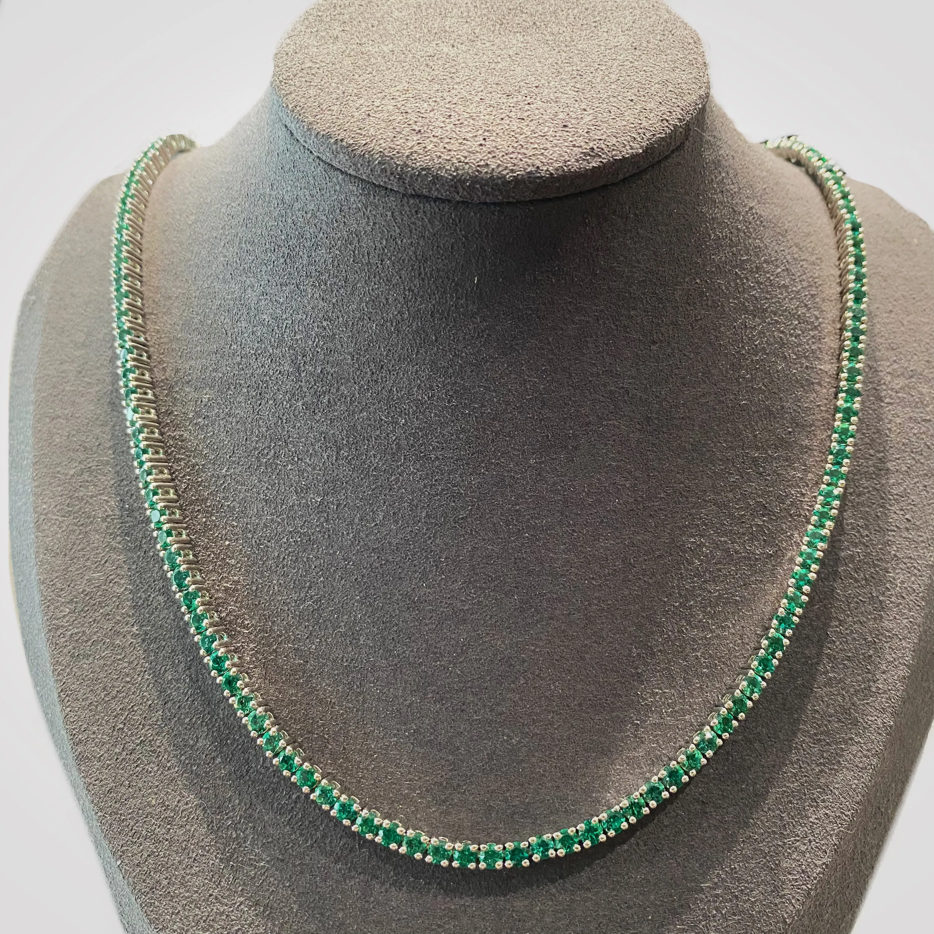 Emerald Tennis Necklace