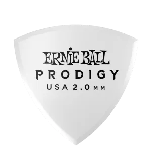 Ernie Ball 2.0 mm Shield Prodigy Picks 6 Pack, White