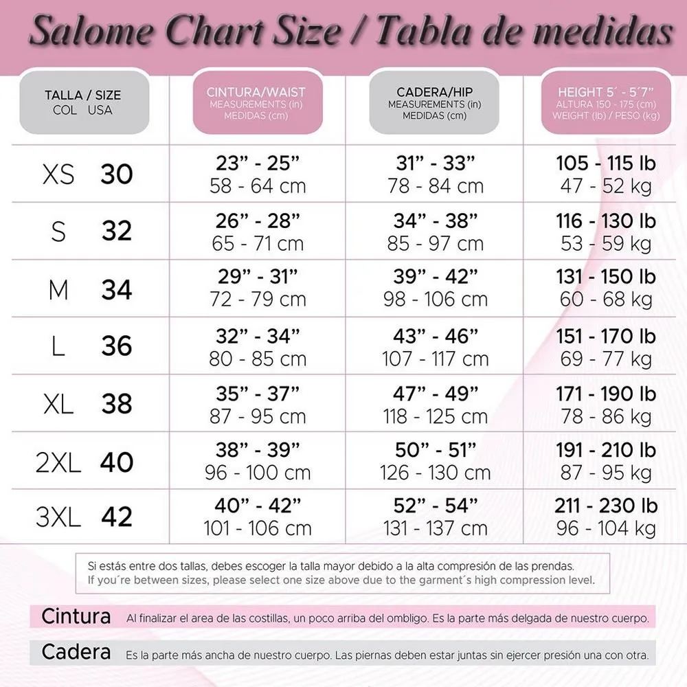 Faja Salome 0313 Lady's Vest Waist Trainer with Zipper - High Compression Line