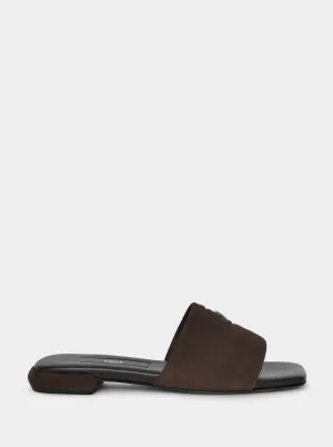 GAS BROWN SUEDE SLIPPERS
