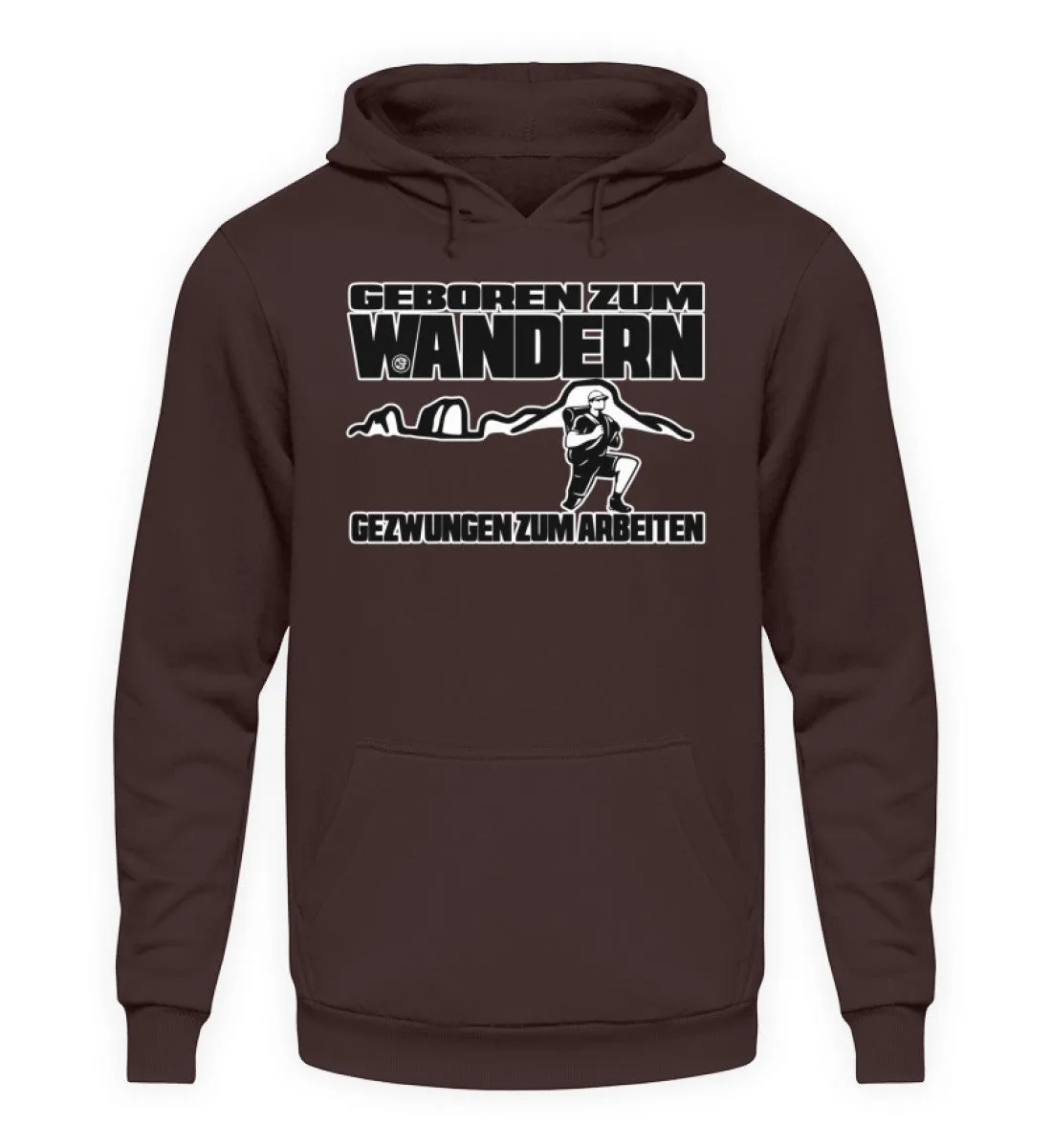 Geboren zum Wandern ...  - Unisex Kapuzenpullover Hoodie