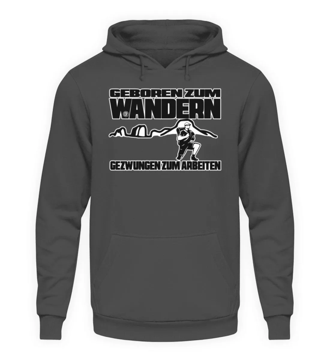 Geboren zum Wandern ...  - Unisex Kapuzenpullover Hoodie