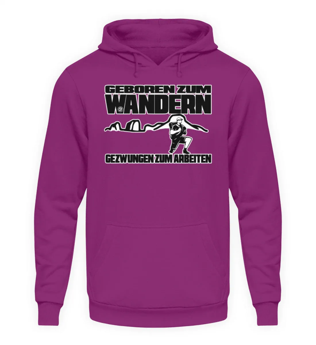 Geboren zum Wandern ...  - Unisex Kapuzenpullover Hoodie