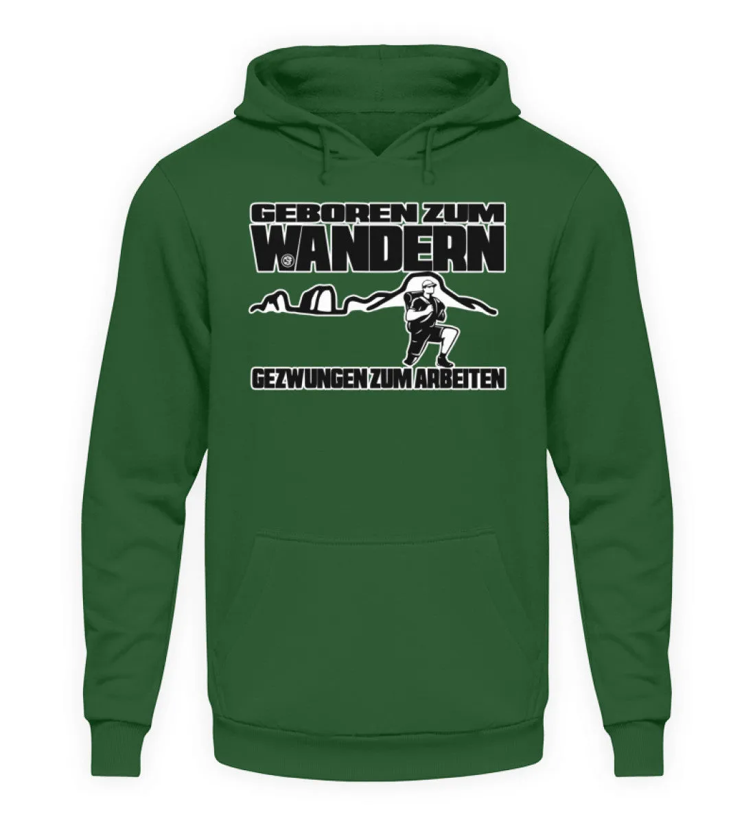 Geboren zum Wandern ...  - Unisex Kapuzenpullover Hoodie