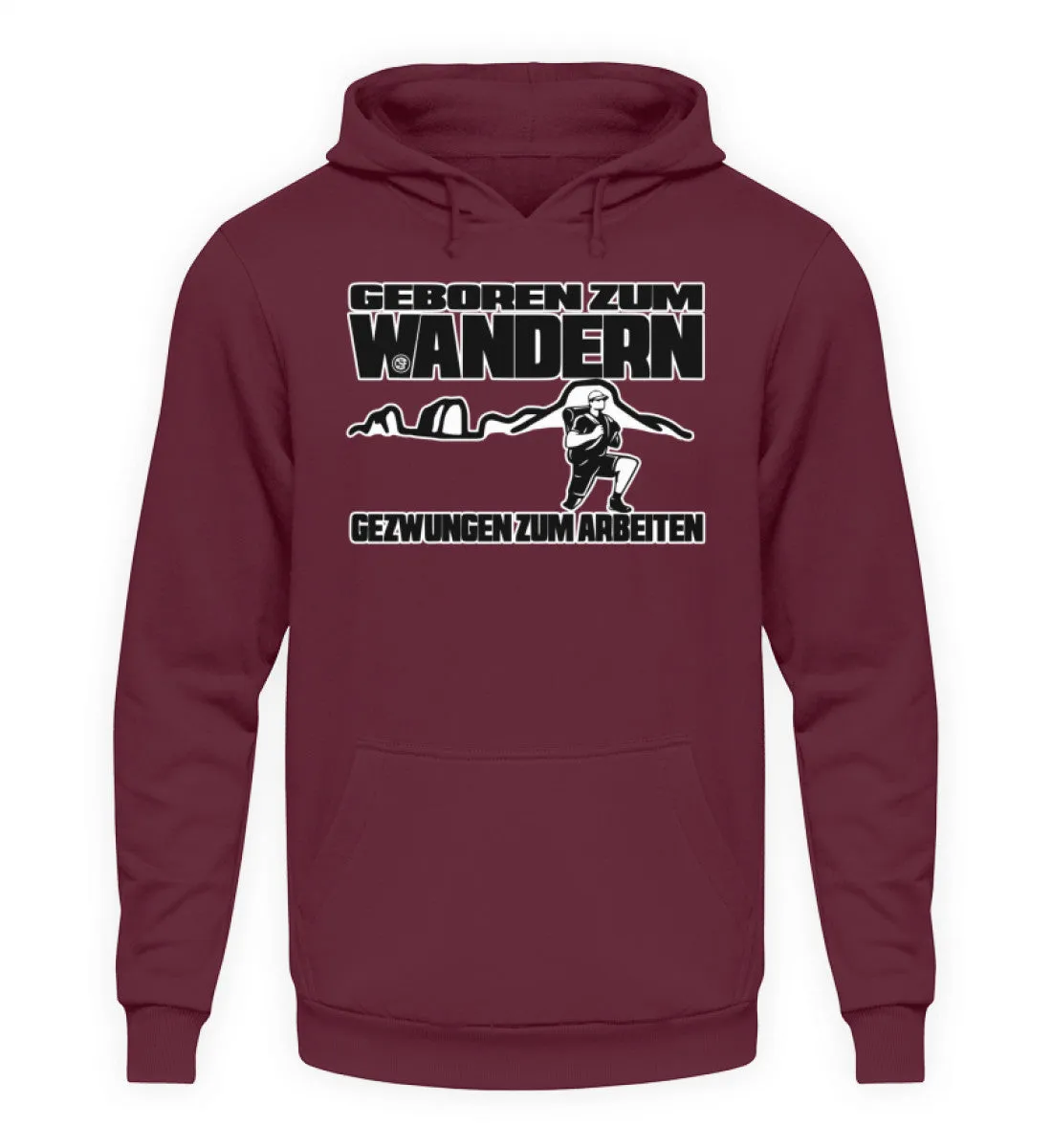 Geboren zum Wandern ...  - Unisex Kapuzenpullover Hoodie