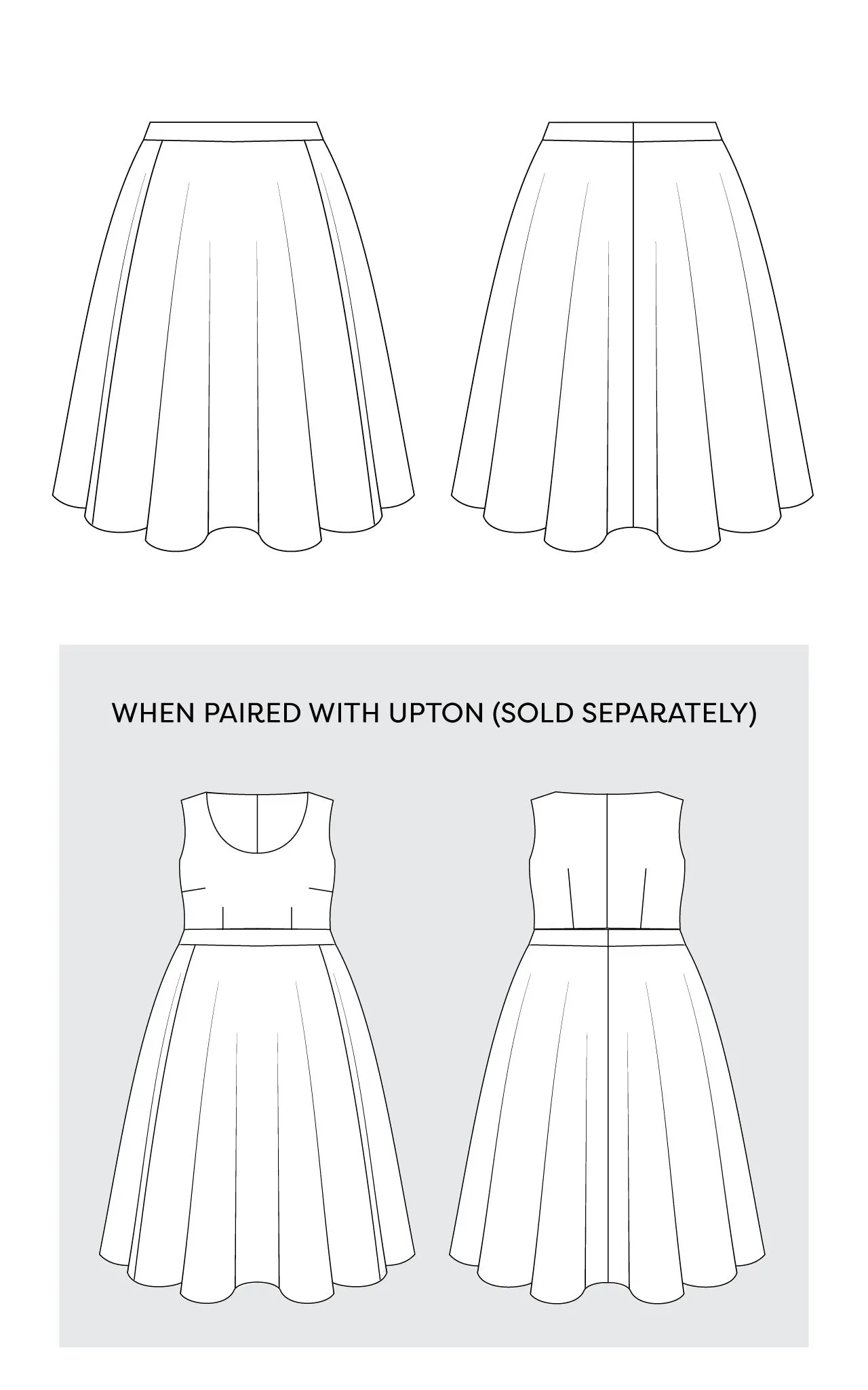 Gilmore Skirt PDF pattern