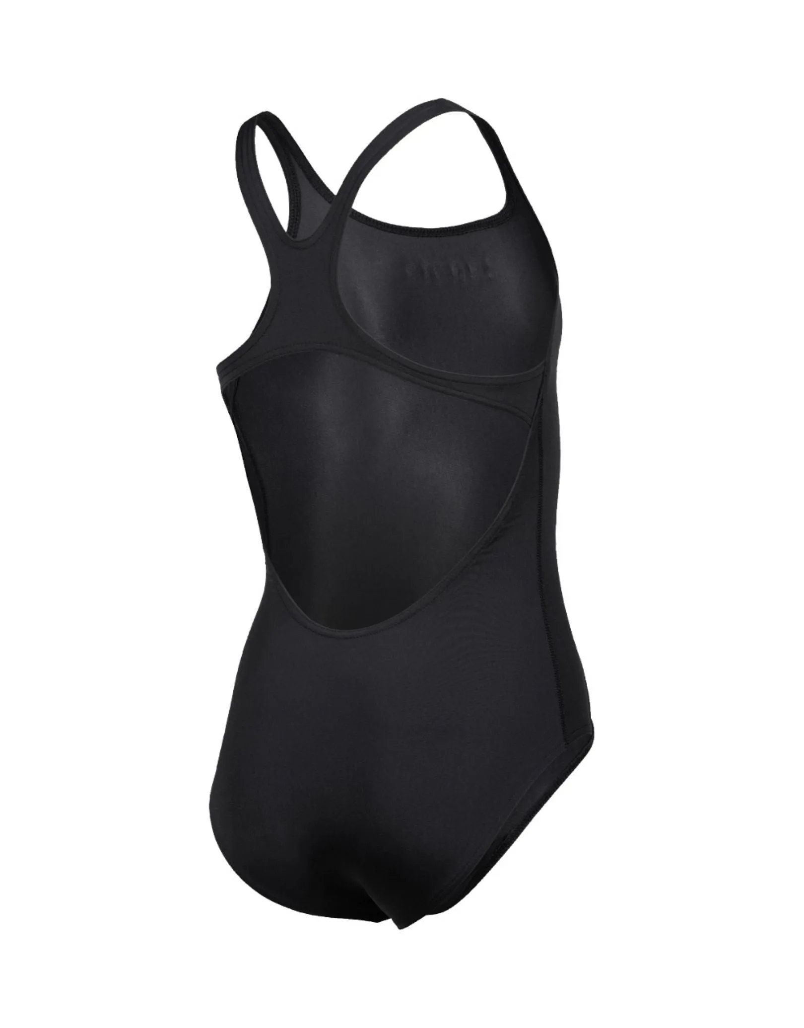 Girls Team Swim Pro Solid Swimsuit - Black/White