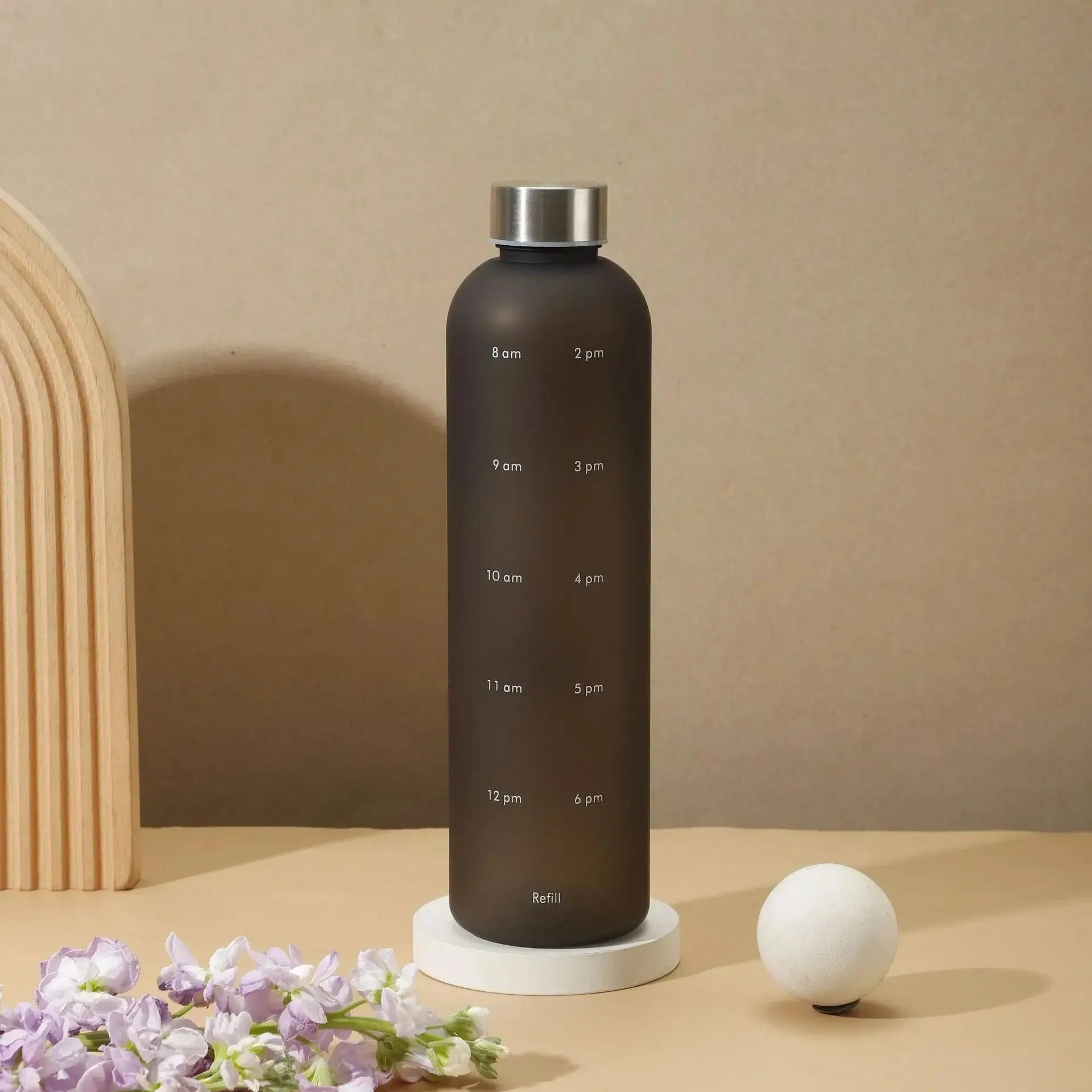Gradient Time-Marked Tritan Water Bottle - 1000ml