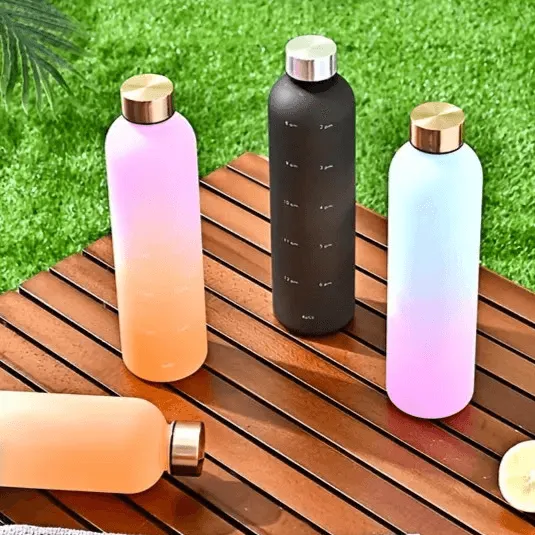 Gradient Time-Marked Tritan Water Bottle - 1000ml