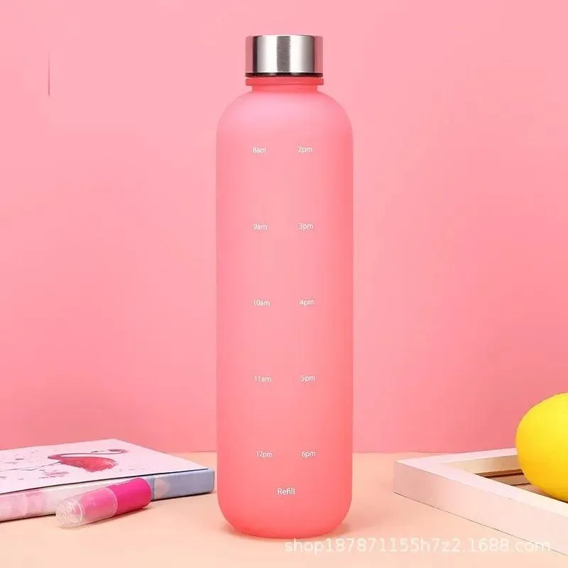 Gradient Time-Marked Tritan Water Bottle - 1000ml