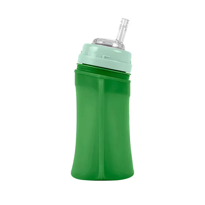 Green Sprouts Silicone and Sprout Ware® Sip & Straw Pocket (8 oz.) - Green 6M 