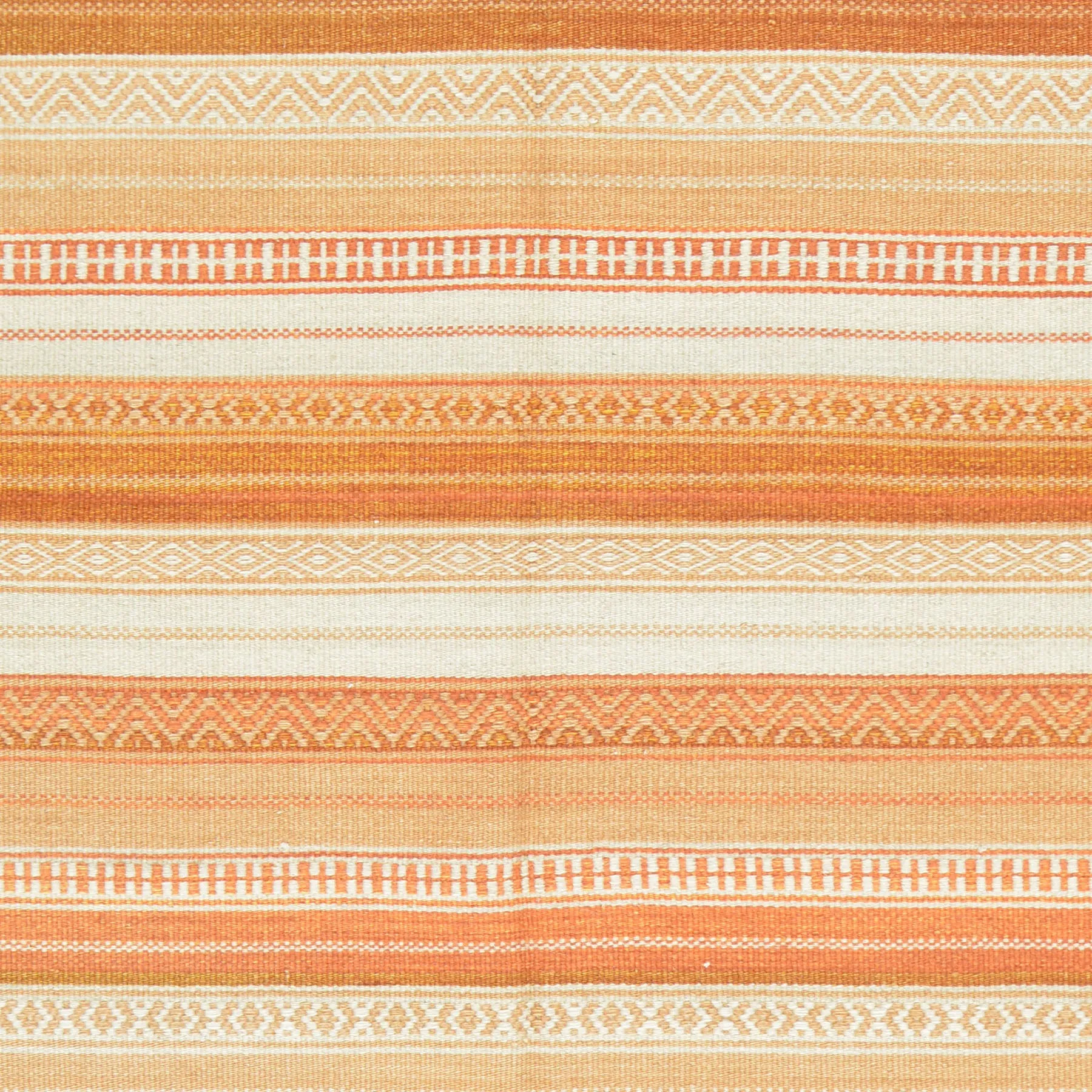 Hand-Woven Handmade Striped Kilim Flatweave Wool Rug (Size 5.1 X 8.1) Brral-3810